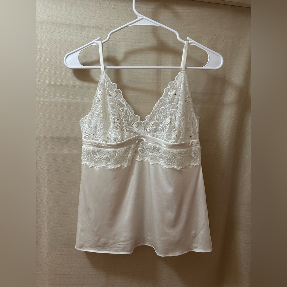 Y2K Victoria’s Secret Lace Babydoll Cami | Women’s Large Romantic Retro